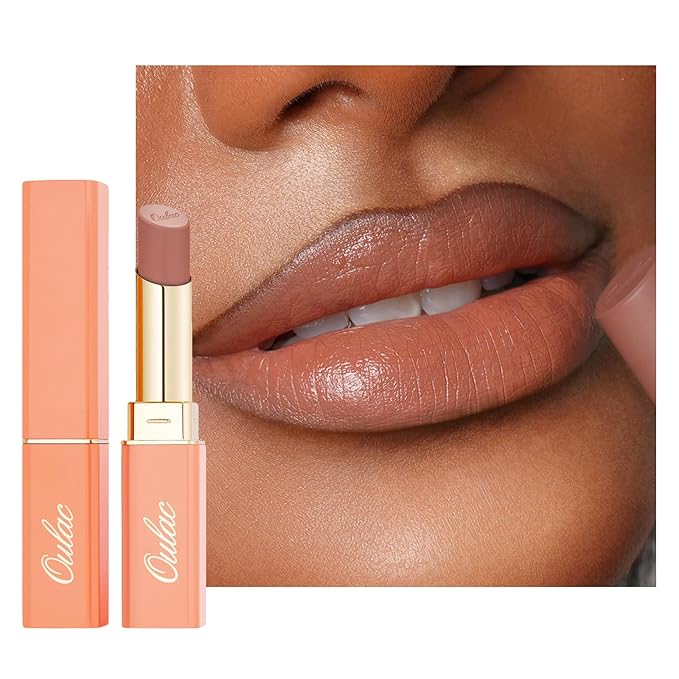 Oulac Color Rich Satin Lipstick - Pink Brown Full Coverage Lip Color, Creamy Silky-Smooth, Moisturizing, Satin Matte Finish, Infused With Shea Butter, Vegan & Clean Beauty, 4g, SG11 Breathtaking
