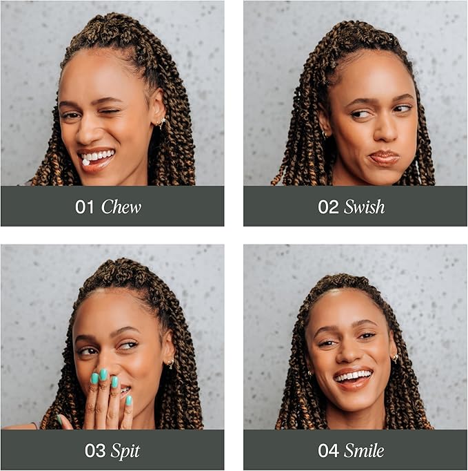 Boka Travel Size Mouthwash Tablets - Hydroxyapatite, Fluoride Free & Alcohol Free - Chewable Tablets to Freshen Breath, Kill Odor Quickly & Helps Remineralize Teeth - (Pack of 2, 90 Pcs, Mint)