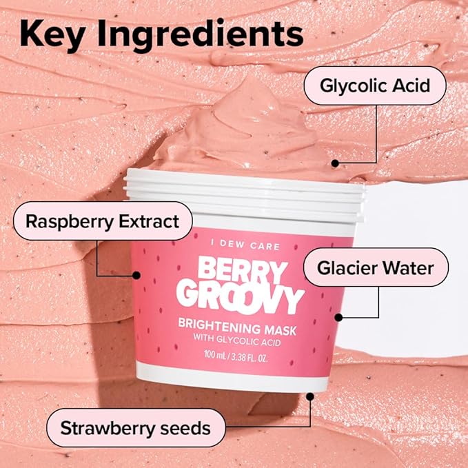 I DEW CARE Wash Off Face Mask Skincare Gift Set - Mini Scoops | Facial Masks, Matcha, Hyaluronic Acid, Korean Self Skincare, Facial Treatment, Vegan, Cruelty-Free, Exfoliating, Soothing, Pore Mask