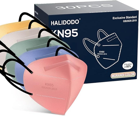 HALIDODO KN95 Face Mask 5-Ply Breathable & Comfortable Filter Safety Mask