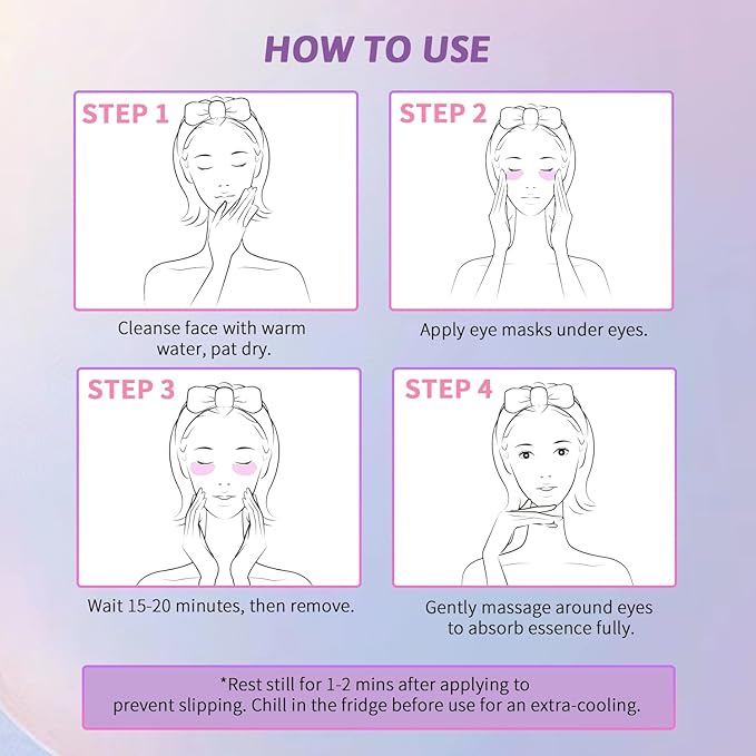 Under Eye Patches for Dark Circles, Puffiness, Fine Lines, Eye Mask Set with Retinol, 24K Gold, Caffeine, Gel Mask for Birthday & Spa Party Favors, Skincare Gift for Women & Men, 24 Pairs