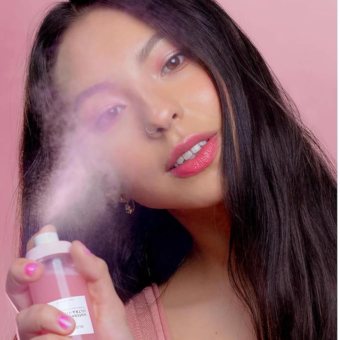 Glow Recipe Beach Bag Essentials Beauty Kit - SPF Dew Balm Sunscreen Stick (0.58 oz) + Ultra Fine Watermelon Setting Mist Facial Spray (2.5 oz) - Protect from UVA Rays & Prep Makeup Routine