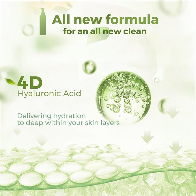 WNP Hyaluronic Acid Skincare Set: 150ml Gentle Foaming Cleanser and 36ml Ultra-Hydrating 3% Hyaluronic Acid Serum for Deep Moisturization