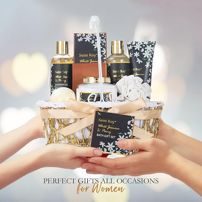 Spa Gift Basket Set for Women Men Bath and Body Gift Basket for Women Gifts Valentines Gifts Spa Gift Set for Birthday Gift Bath Spa Set Bath Kit Spa Kit Gift Set for Mothers Day Christmas
