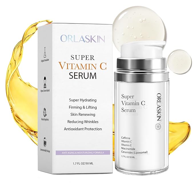 Super Vitamin C Serum For Women Over 70,Vitamin C Face Serum For Women Anti Aging Dark Spot Remover For Face Skin Care, Targets Age Spots, Wrinkles, Brightening, Pore Minimizer, Hydration 1.7fl Oz
