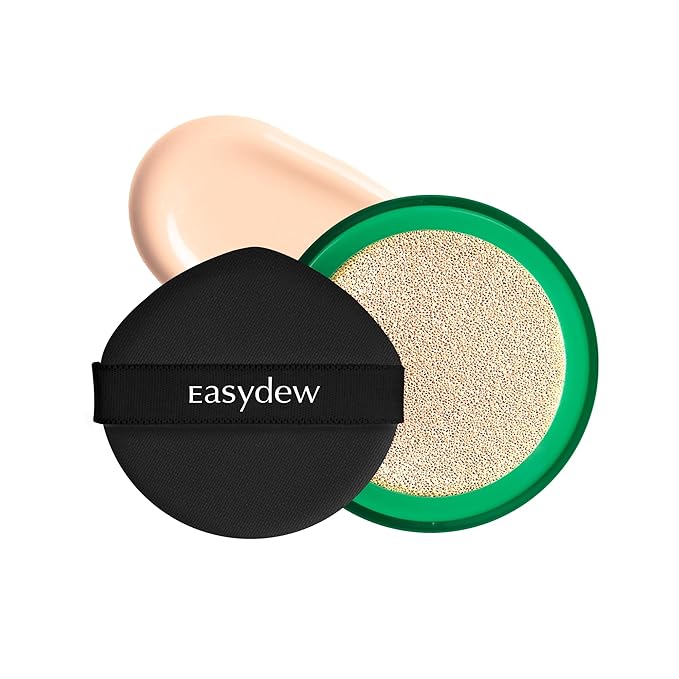 Easydew Mela B Toning Ampoule Cushion Refill - 3-in-1 Age-Defying Sun Shield Full Coverage Cushion Foundation with Niacinamide & Hyaluron-Vital C - Face Makeup Korean Skin Care 0.45 oz (#17 Ivory)
