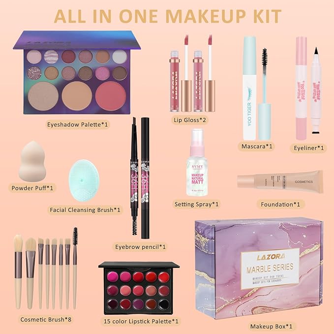 Makeup Kit Makeup Set for Teens Girls Women Makeup Sets for Teens Makeup kits for Teenagers Makeup Gift Set for Beginners Teenager