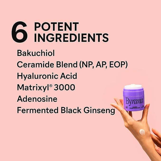 Bakuchiol Ceramide Peptide Face Moisturizer – Korean Vegan Skincare with 9 Peptides, Ceramides & Fermented Ginseng – For Fine Lines, Dry & Sensitive Skin, 1.7 oz