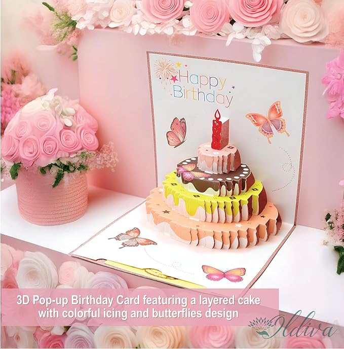 Unique Birthday Gifts for Women, Present Ideas for Her, Mom, Wife, Sister, Friend, Coworker Luxury Birthday Box for Women Gift Basket with Tumbler, Rose Soap, Mirror Birthday Greeting Card