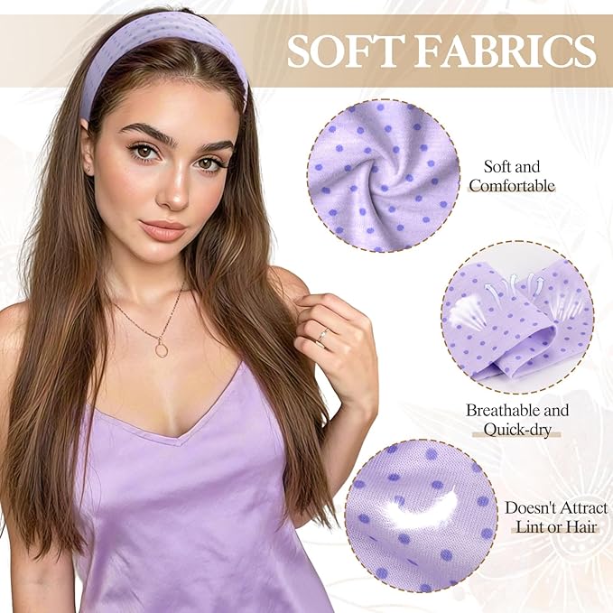 Gift for Women 8pcs Fashion Headband: Headbands for Women Girls Birthday Gift Stocking Stuffers Soft Fabric Hairbands Hair Styling Accessories Valentines Day Gifts for Her Woman Teen Girls Wife Sister