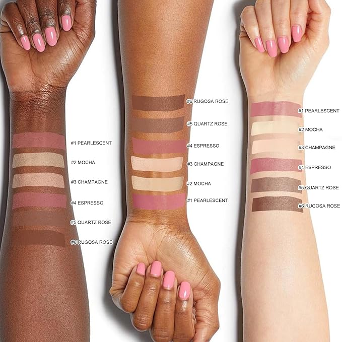 6 Colors Cream Contour Stick Makeup Kit, Shades with Blush, Highlighter and Bronzer,Double Ended Contour Stick for Cheeks, Waterproof and Long Lasting, Matte and Dewy Finish (Set B)