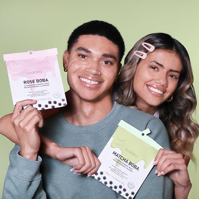 Avatara Sheet Mask Set, Facial Mask Variety Set of 10, Face Mask Skincare with Natural Extracts, Hydrating Face Mask Skin Care Set, Made with Tencel Fibers, All Skin Types, Teen Skincare, 10 Pack