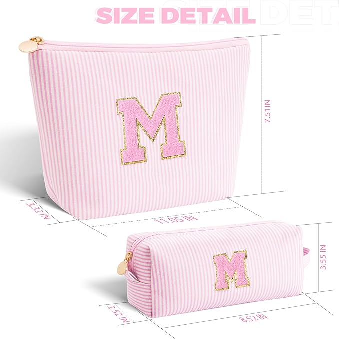 Mothers Day Gifts for Mom,Mum Gifts from Daughter,Birthday Gifts for Wife Sister Her,Mother in Law Gift,Mama Gifts Idea,Makeup Bag Set Cosmetic Bag - Pink,M