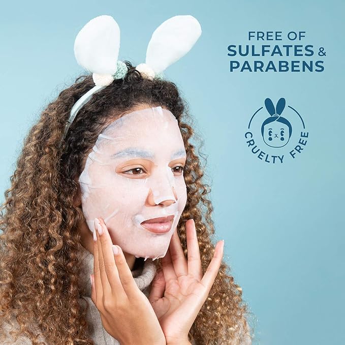 FACETORY K Beauty Face Mask Skin Care - Woah That H2O 2-Step Sheet Mask with Ceramide & Sodium Hyaluronate + Hydration Ampoule | Hydrating, Moisturizing, Balancing (10 Pack)