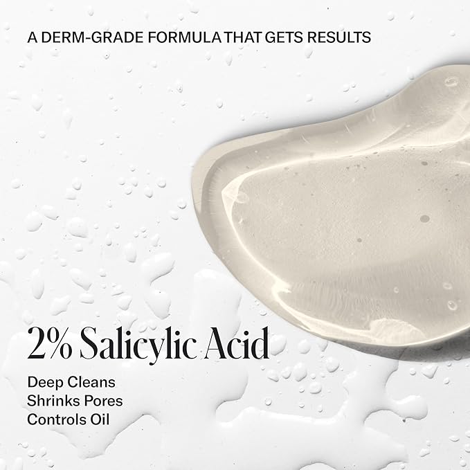 Geologie Acne Control Face Wash | 2% Salicylic Acid Exfoliating Cleanser | Clears Skin, Controls Oil & Prevents Breakouts | Clean Citrus Scent | For Men & Women | 6 fl oz