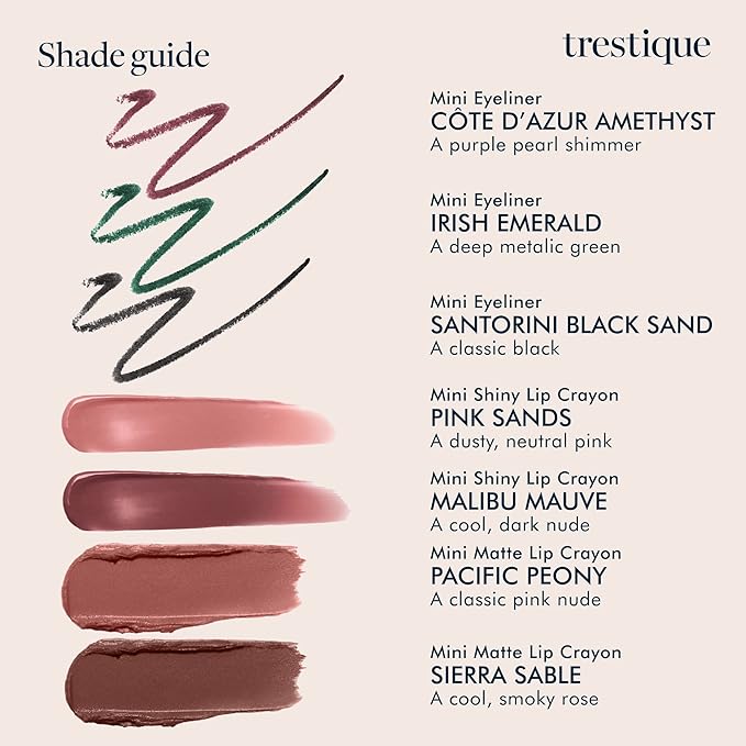 TRE'STIQUE trestique Mini Eye Makeup and Lip Makeup Set