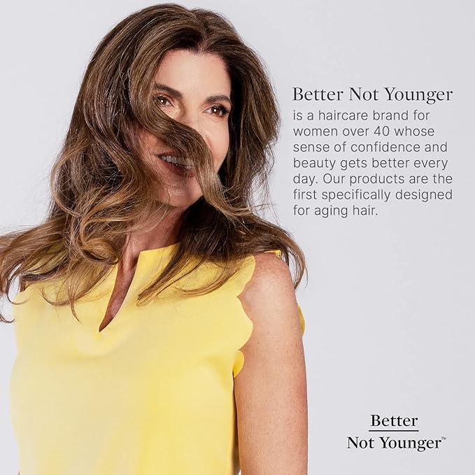 Better Not Younger Wake Up Call Volumizing Biotin Shampoo 8.4 fl oz – Designed for Women Over 40 with Thinning Hair - Volumizes, Lifts & Nourishes - Sulfate Free, Color - Safe Shampoo for Fine Hair.