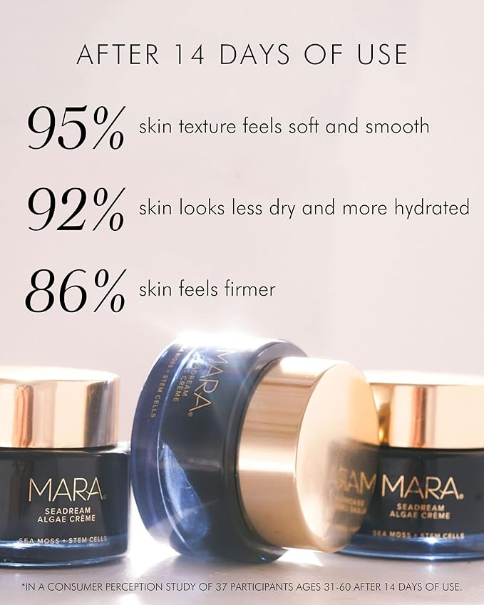 MARA - SeaDream Firming Algae Creme Moisturizer with Sea Moss + Peptides | Rich, Overnight, Anti-Aging Cream to Firm, Hydrate + Plump, For All Skin Types (1.7 fl oz | 50 ml)