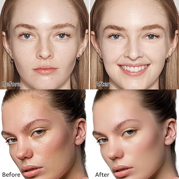 Air Cushion CC Cream Mushroom Head Foundation - Moisturizing BB Creams Foundation, Long-Lasting Waterproof Matte Concealer for Even Skin Tone (Nude, 1 PCS)