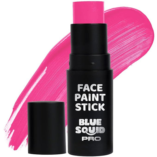 Blue Squid PRO Pink Face Paint Stick - Waterproof Body Paint For Adults & Kids Eye Black Baseball, Eyeblack Softball - Vegan Hypoallergenic Twist-Up Non-Toxic Makeup Stick - Cosplay, Sports & SFX