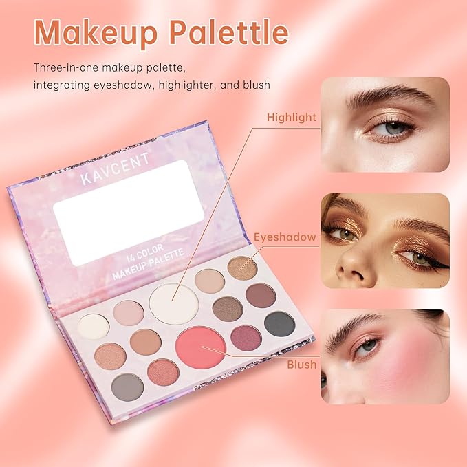 Makeup Set for Teens Makeup Kit for Women Full Kit Eyeshadow Palette Foundation Makeup Gift Set for Women Teen Girls Christmas Makeup Kits for Teens 13-15