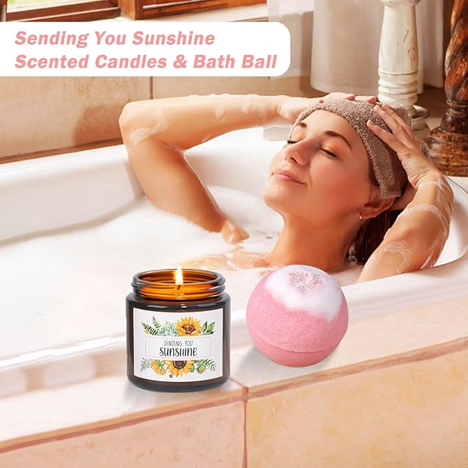 9 Pcs Self Care Gifts For Womens, Get Well Soon Gift For Women,Thinking Of You Gifts For Women,Care‘s Package For Womens Get Well Gift For Women's After Surgery Sick Friend