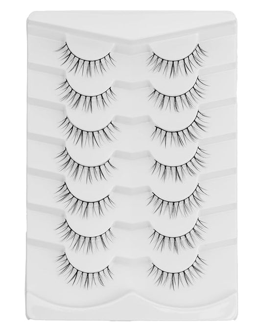 Onlyall Wispy Lashes Natural Flared False Eyelashes Fake Lashes DK69