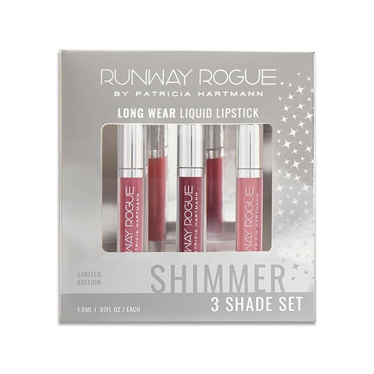 Runway Rogue Try Me x 3 Mini Long Wear Limited Edition Liquid Lipstick Set, Melrose Trio (‘Boss Babe’, ‘Call Back’, ‘Trophy Wife’)