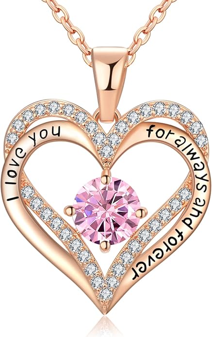 18K Rose Gold Necklaces for Women Birthday Gifts for Women Jewelry for Women Birthday Gifts for Wife Girlfriend Daughter Wife Birthday Gifts for Anniversary Mothers Day Christmas Valentines Gifts