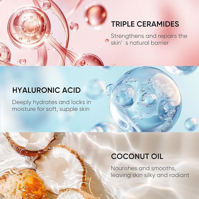 Rose Elixir Body Wash for Women – Moisturizing Shower Gel with Triple Rose Formula, Hydrating Natural Cleanser, Gentle Foaming, Multi-Oil Nourishment, 7 oz