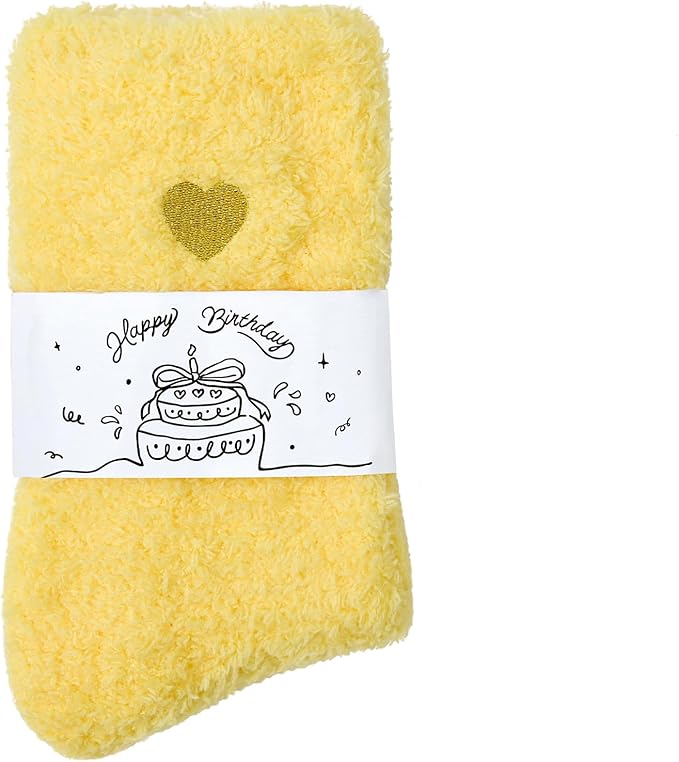 American Trends Coral Fleece Cloud Socks Ultra-Soft Fuzzy Warm Sleep Socks Cozy Unisex Gifts for Birthday Self-Care