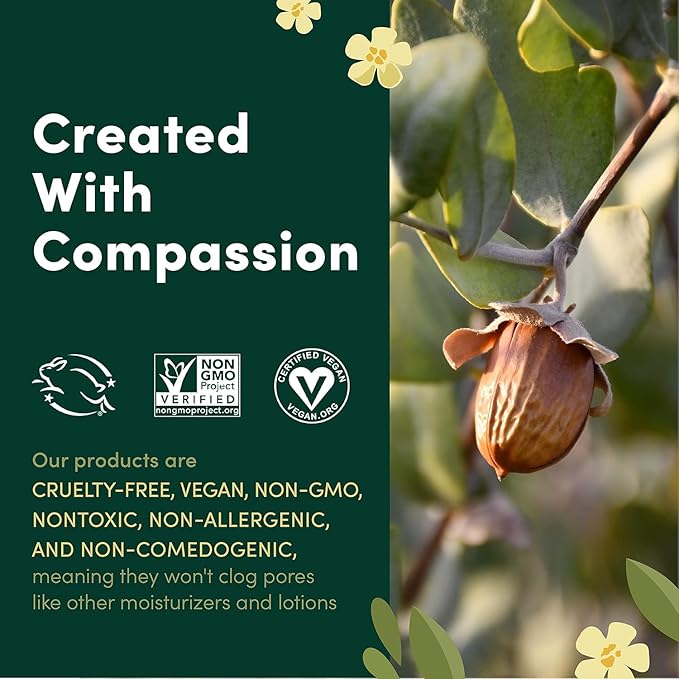 HobaCare Hexane Free Jojoba Oil for Nails & Cuticles, Dry Skin, Beard Care, Scalp Massage Therapy – Mini Travel Size Pure Unrefined Natural Carrier Oil for Skincare, Shaving, Hair Treatment (4.22 oz)