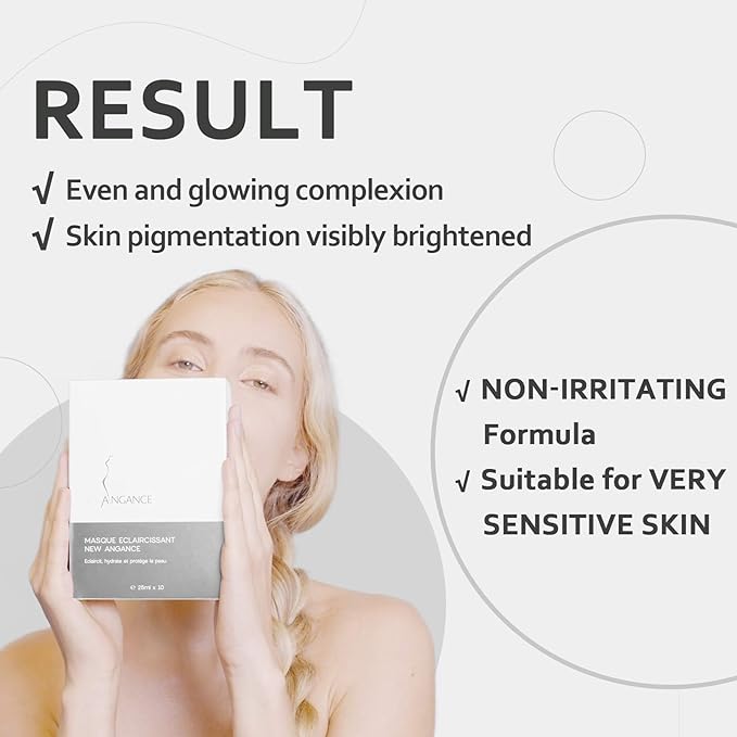 Mask, Moisturizing, Hydrating, Skin-lightening,10 Sheets (Lightening Mask)