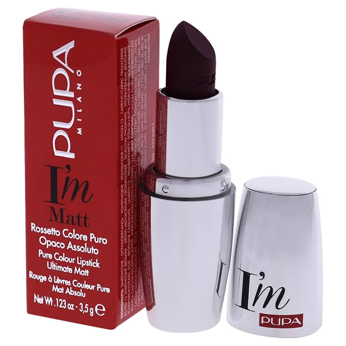 Pupa Milano I Am Matt Pure Colour Lipstick - 053 Dangerous Violet for Women - 0.123 oz Lipstick