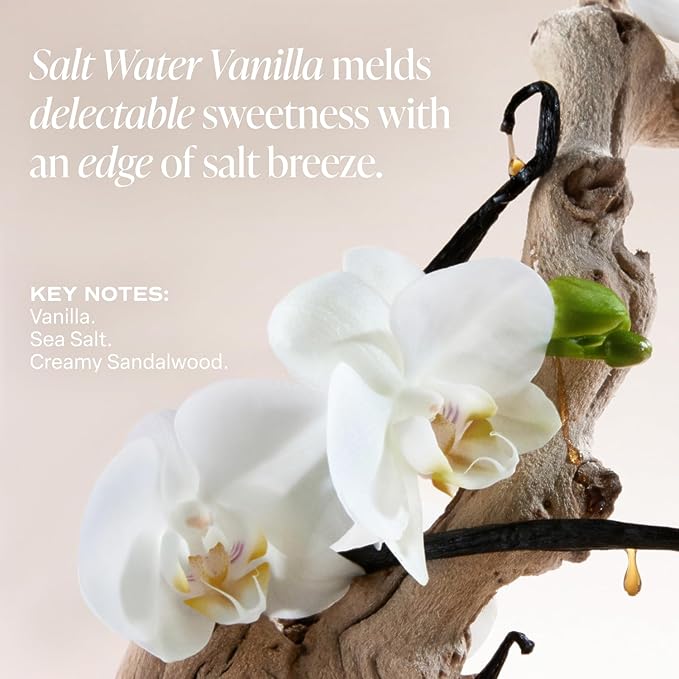 Saltair Serum Deodorant Salt Water Vanilla 2 Pack. 5% AHA Formula. Lactic Acid and Mandelic Acid Deodorant. Aluminum Free Odor Control for Women and Men. Travel Essentials, 2x 1.7oz Roll On