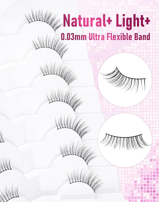 Half Lashes Natural Half Eyelashes Wispy Corner Lashes HE-47