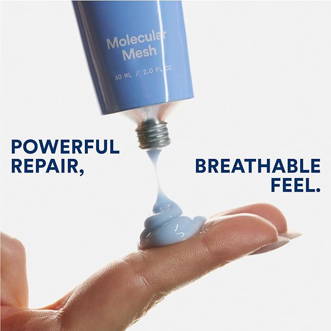 Experiment Molecular Mesh Barrier Repair Moisturizer – Soothing Lightweight Face Cream for Strength, Redness & Irritation - Ectoin, Phytosphingosine, Centella 2 FL OZ - Vegan for Sensitive Skin