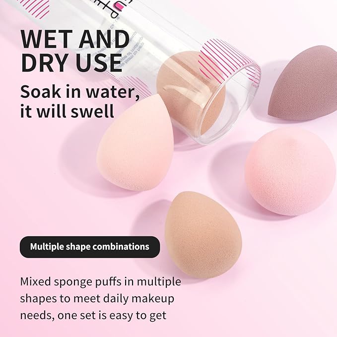 MAANGE Makeup Brushes 30 Pcs Makeup Kit, Multi-functional Makeup Tool Set with 20 Pcs Makeup Brush Foundation Brush Make up Brushes Set with Bag,Pink