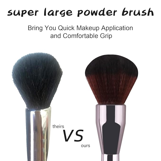 Foundation Brush,Daubigny Super Large Powder Brush Flat Arched Premium Durable Kabuki Makeup Brush Perfect For Blending Liquid,Cream and Flawless Powder,Buffing, Blending,Concealer …