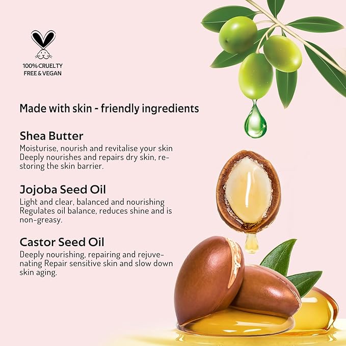 bayfree Multi Cream Blush & Blush Brush Set, Korean Makeup Blush for Cheeks, Multi-Use Face Balm, Lightweight & Hydrating, Blendable Color, Non-Greasy, Soft Bristles for Radiant Finish (Pink Sakura)