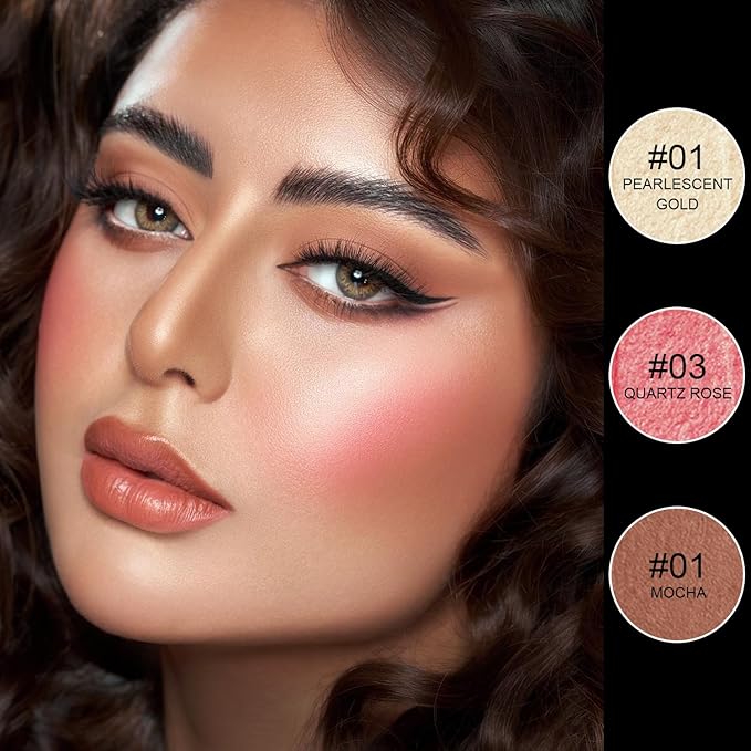 6 Colors Cream Contour Stick Makeup Kit, Shades with Highlighter Stick, Blush Stick and Bronzer Stick for Sculpt the Cheeks, Double-End Bronzer Stick, Waterproof,Dewy & Matte Finish (SET A)