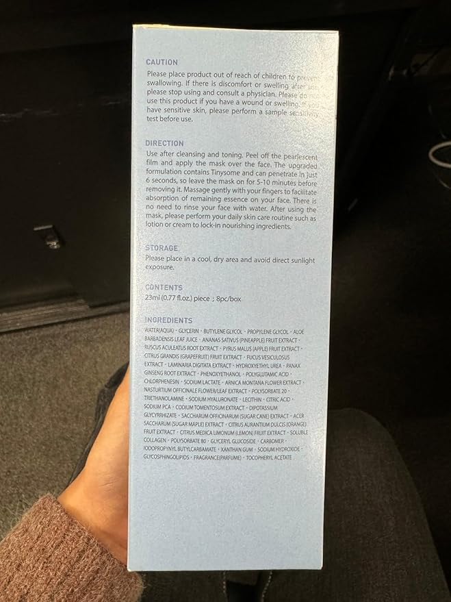 My Beauty Diary Hyaluronic Acid Ultra Moisturizing Facial Face Mask (8 Sheets) - New English Version