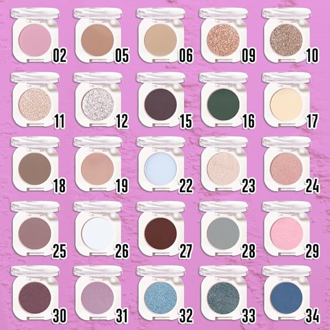 Single Matte Eye Shadow Palette Makeup, Violet Purple Matte Eyeshadow for Women, Monochrome Eye Shadow Makeup, Pigmented Waterproof Sombras Para Ojos, Vegan, Talc, Paraben & Cruelty Free, 31