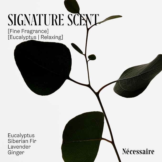 Nécessaire The Body Duo (Eucalyptus) Holiday Gift Set - The Body Wash 16.9oz + The Body Lotion 15.2oz for Women + Men. Multi-Oil Shower Gel Cleanser + Multi-Peptide Body Moisturizer. Non-Comedogenic.