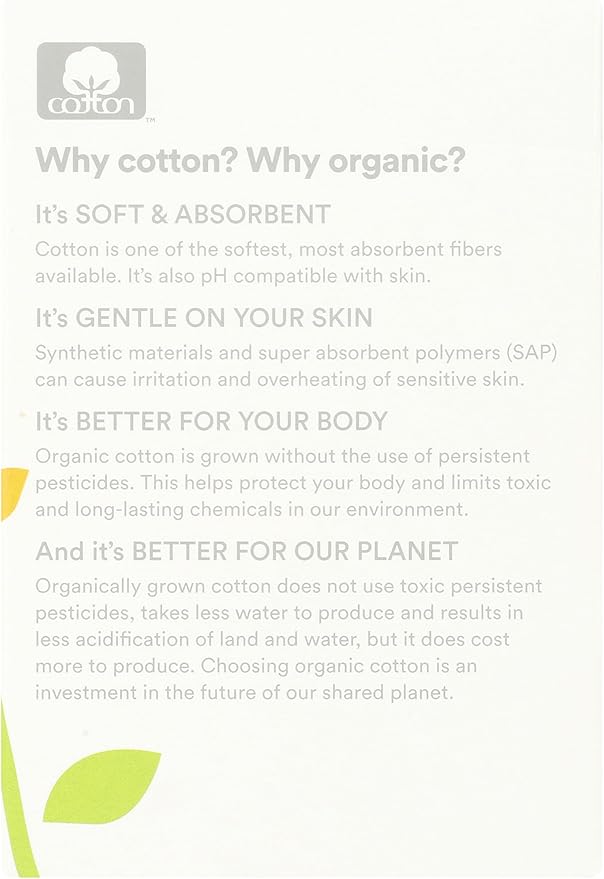 365 by Whole Foods Market, Ultra Thin Pads with Wings, Regular Absorbency, Made with Organic Cotton, 10 Count