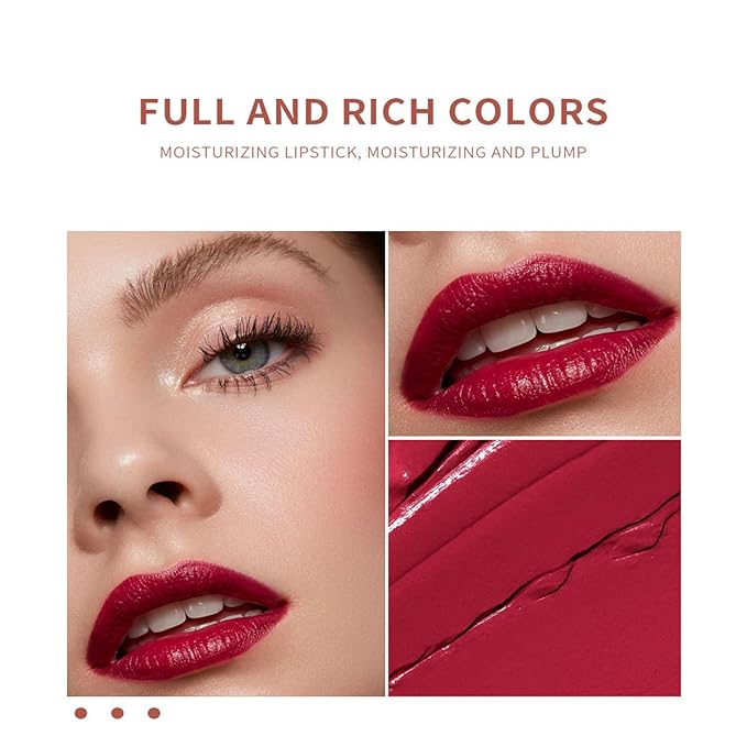 BONNIE CHOICE 6Pcs Moisturizing Gloosy Nude Lipstick Set, Waterproof Long Lasting Non-Stick Cup 24 Hour Nude Mauve Red Lip Crayon Pencil Makeup Lip Liner Pen Set for Women Gifts (Lip Crayon B)