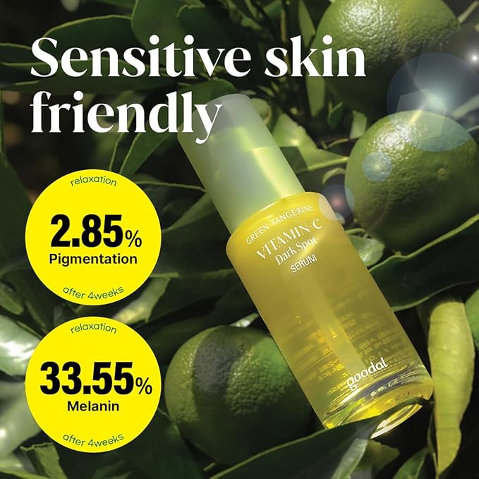 GOODAL Green Tangerine Vitamin C Serum - Advanced Version (2.02 Fl Oz (Pack of 2, Refill Included))