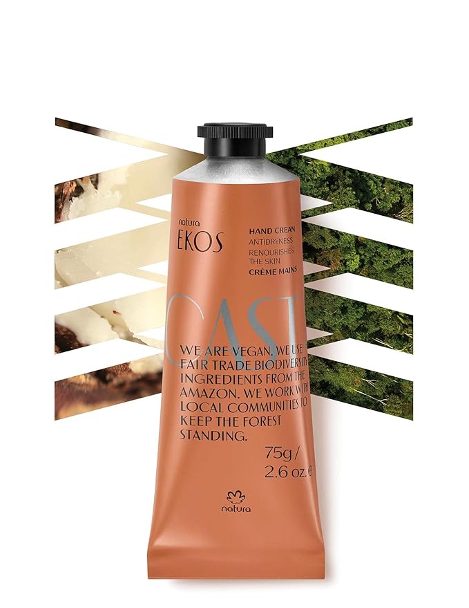 Natura – Castanha Hand & Foot Cream Bundle Duo – Nourishing Set with Brazil Nut Oil – Deep Hydration for Dry Skin, Soothes & Softens, Vegan & Cruelty-Free Skincare – 2 x 2.6 oz (75g)