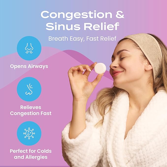 Body Restore Shower Steamers Aromatherapy 6 Pack - Birthday Gifts for Women, Men, Travel Essentials, Stress Relief, Relaxation, Self Care, Bath Bombs - Bloom