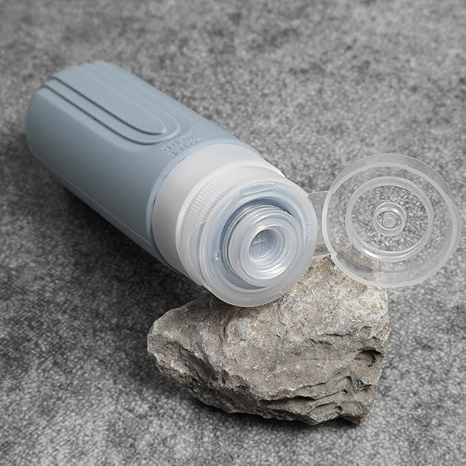 Travel Bottles for Toiletries, 5 Pack TSA Approved Travel Size Containers, 3oz Leak Proof Refillable Travel Accessories for Shampoo Conditioner, BPA Free Travel Bottles with Toiletry Bag